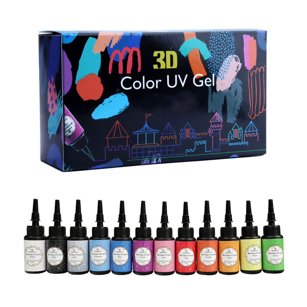 Epoxy Uv Resin Kit - 12 Colors UV Epoxy Resin, 3D