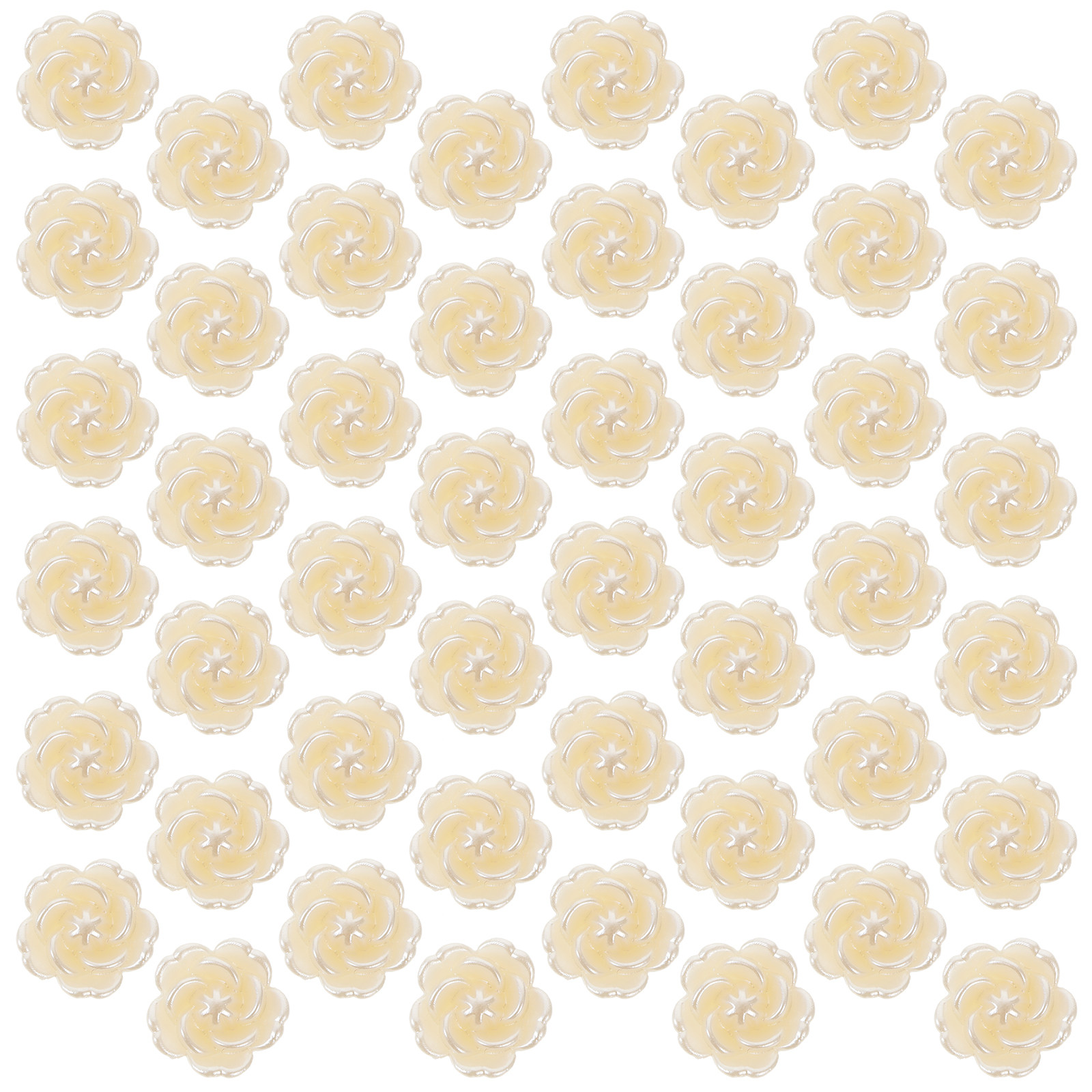 Resin Craft Material - 100Pcs Resin Rose Charms Handcraft Material