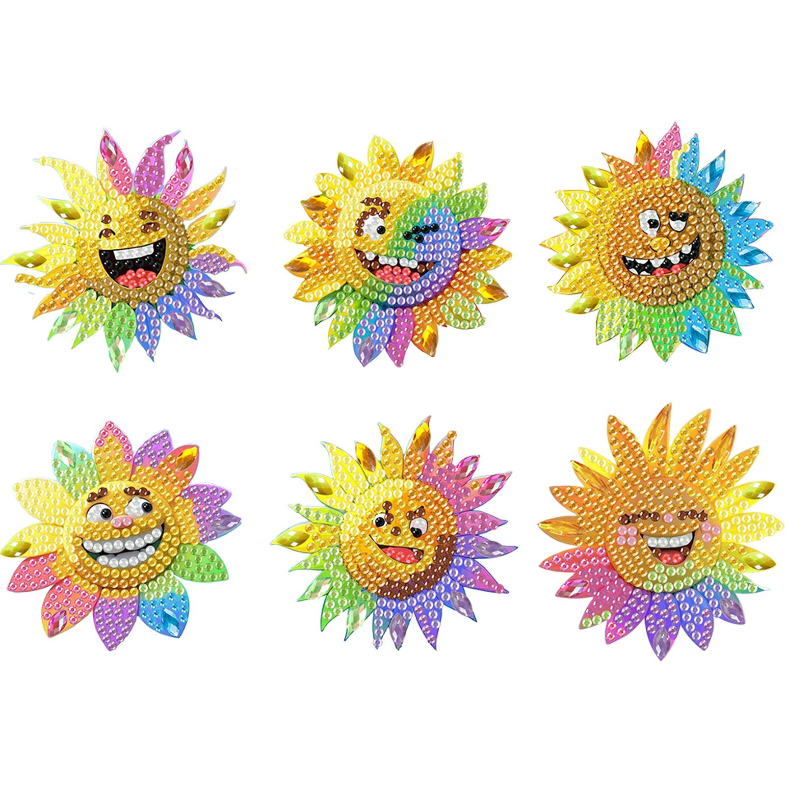 6Pcs Diamond Painting Refriger - Resin Craft For Beginners 评论和价格