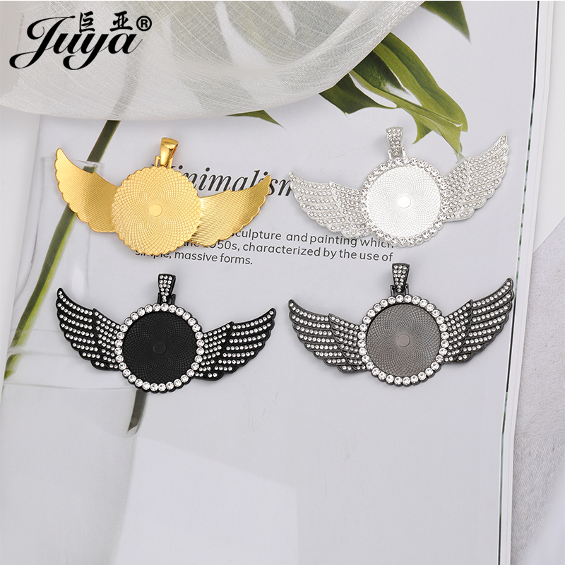 5PCS Blank Wings Pendant Setti - Bezels Set Pendant 评论和价格