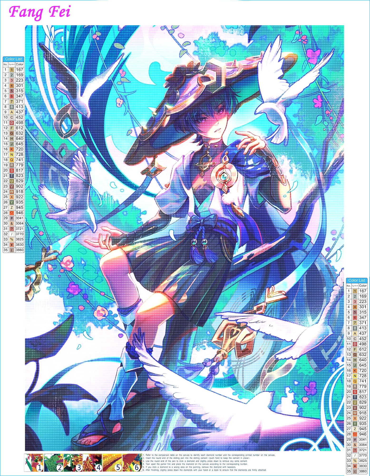Anime Genshin Impact Full Dril - Resin Craft Genshin 评论和价格