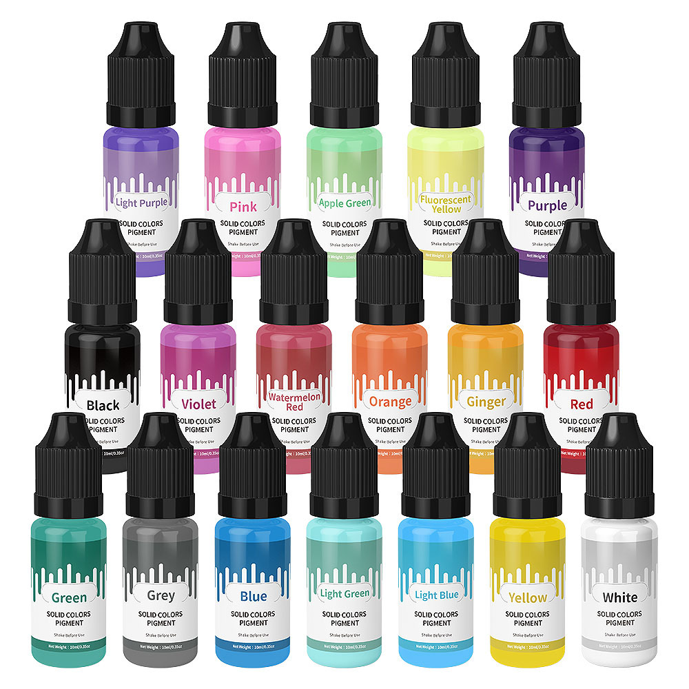 18Colors 10ml Macaron Solid Pa - Epoxy Uv Resin Kit 评论和价格