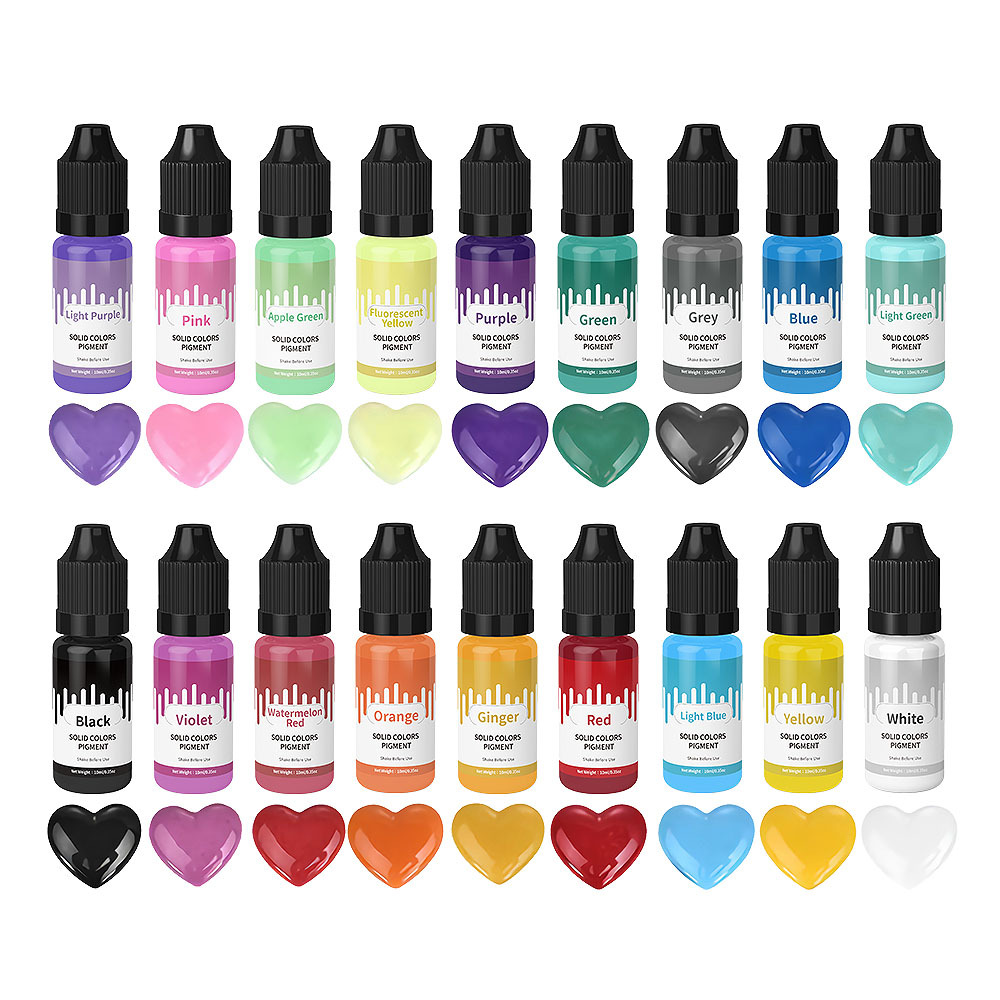18Colors 10ml Macaron Solid Pa - Epoxy Uv Resin Kit 评论和价格