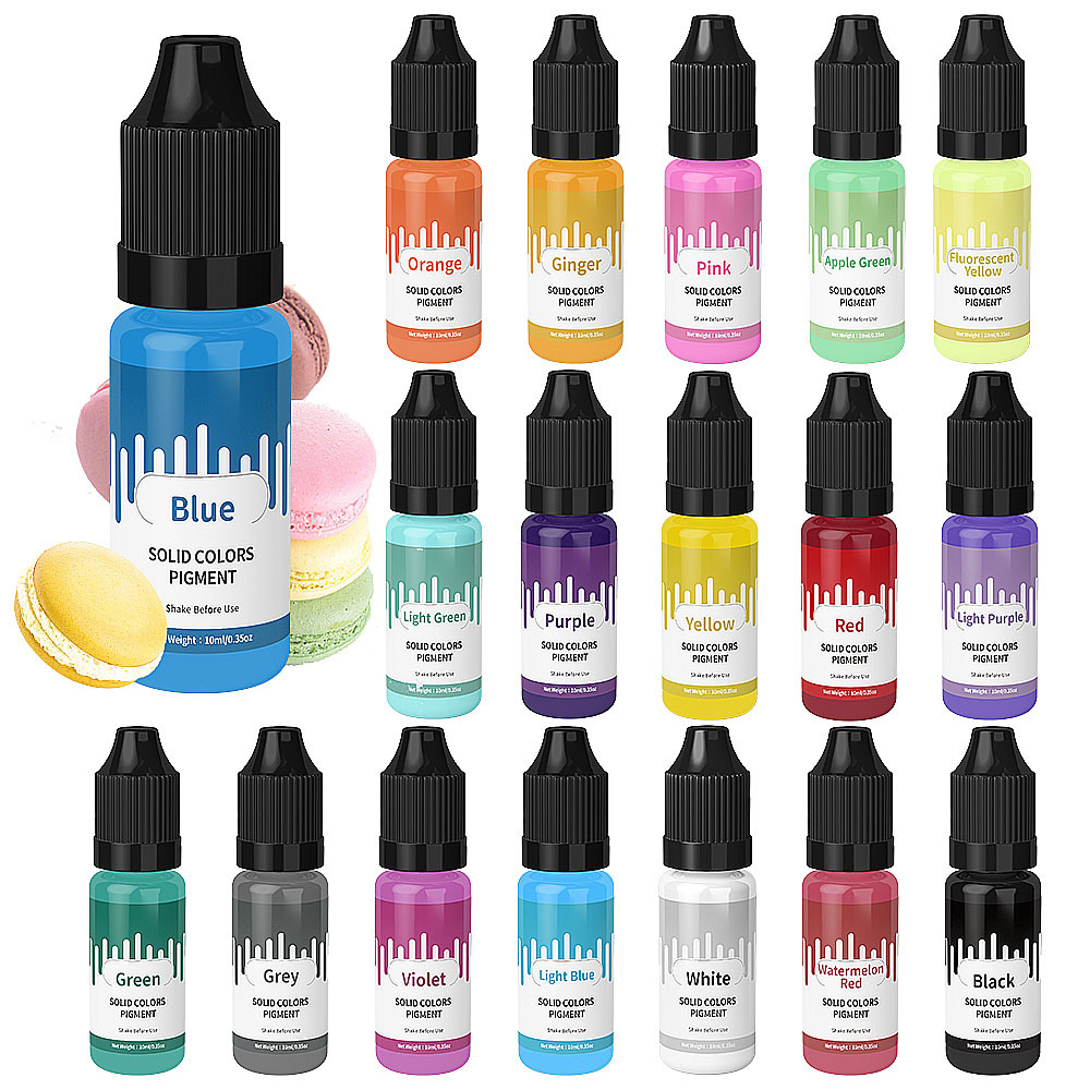 18Colors 10ml Macaron Solid Pa - Epoxy Uv Resin Kit 评论和价格