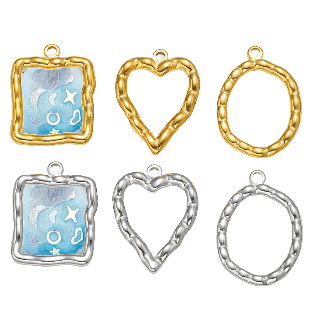 5pcs Stainless Steel Heart Rou - Resin Craft Projects 评论和价格