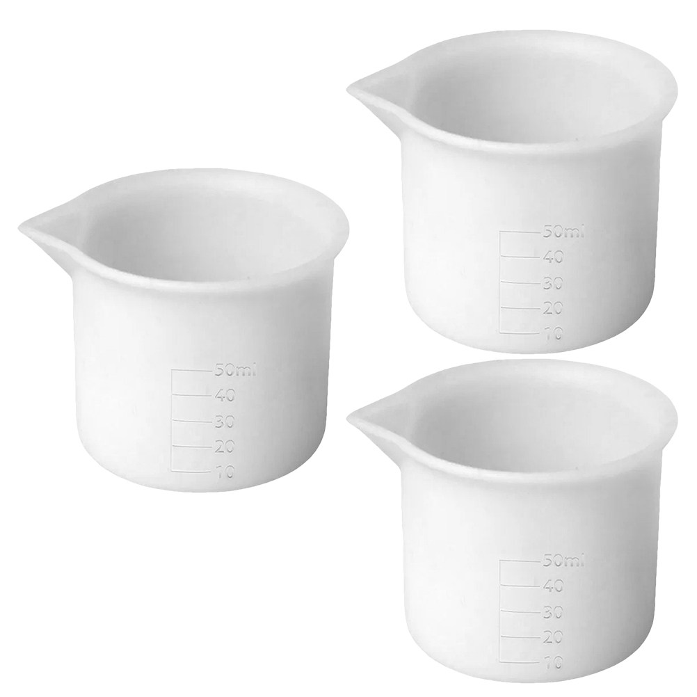 3Pcs 50Ml Silicone Measuring C - Mixing Cup Silicone 评论和价格