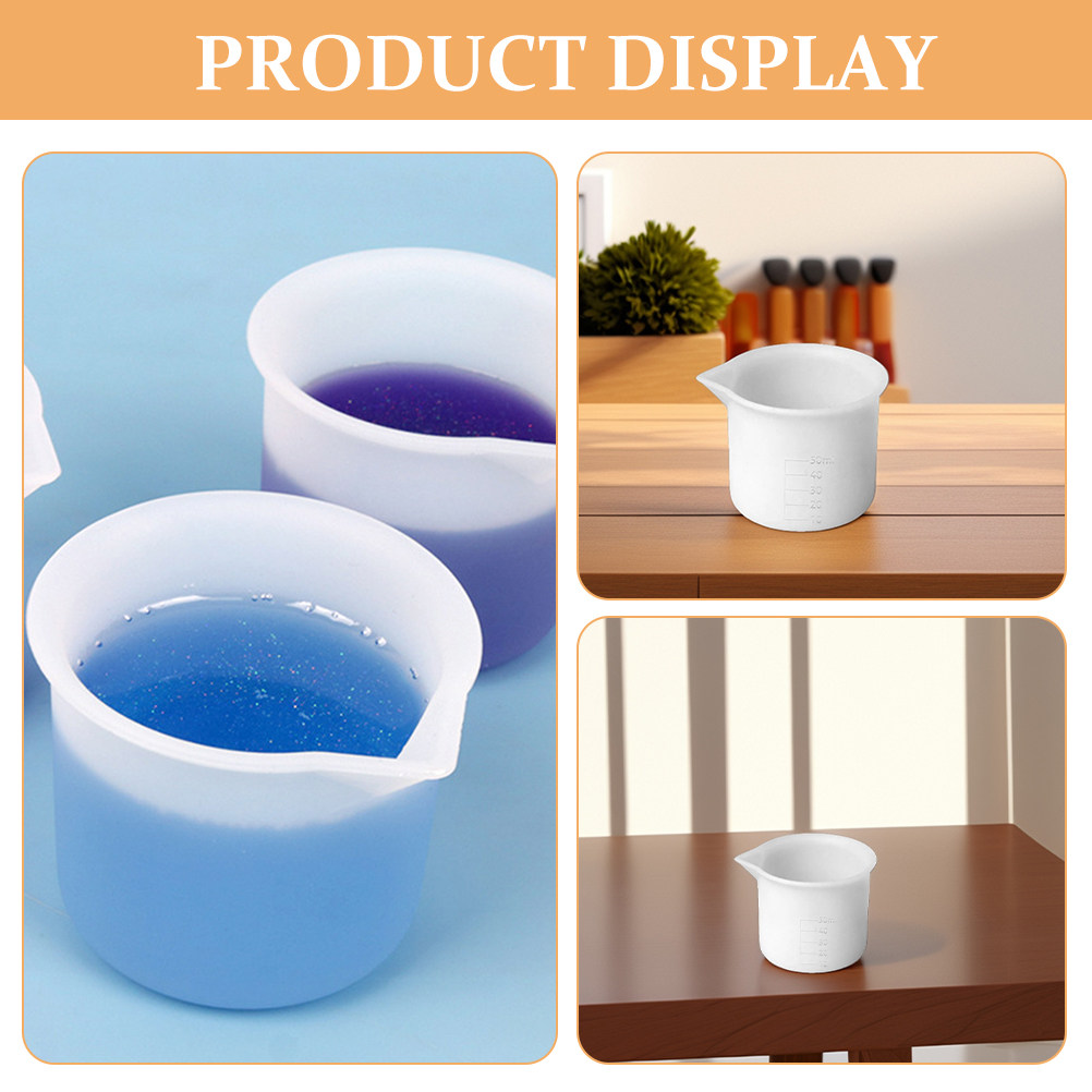 3Pcs 50Ml Silicone Measuring C - Mixing Cup Silicone 评论和价格