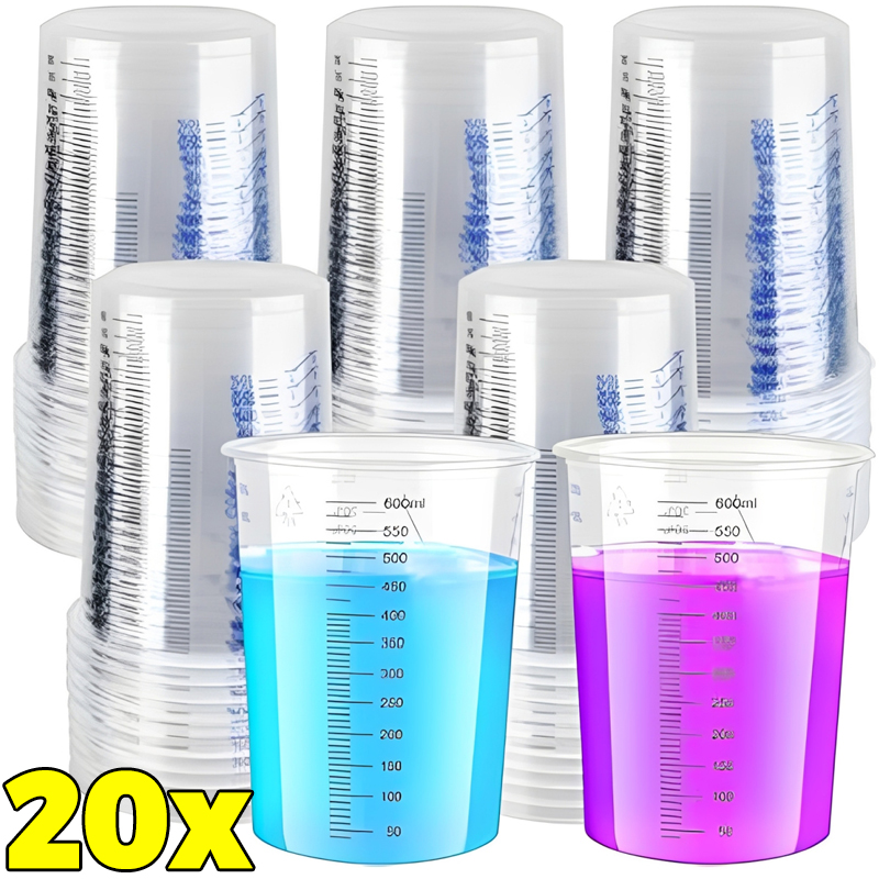 Transparent Plastic Measuring  - Mixing Cup Silicone 评论和价格