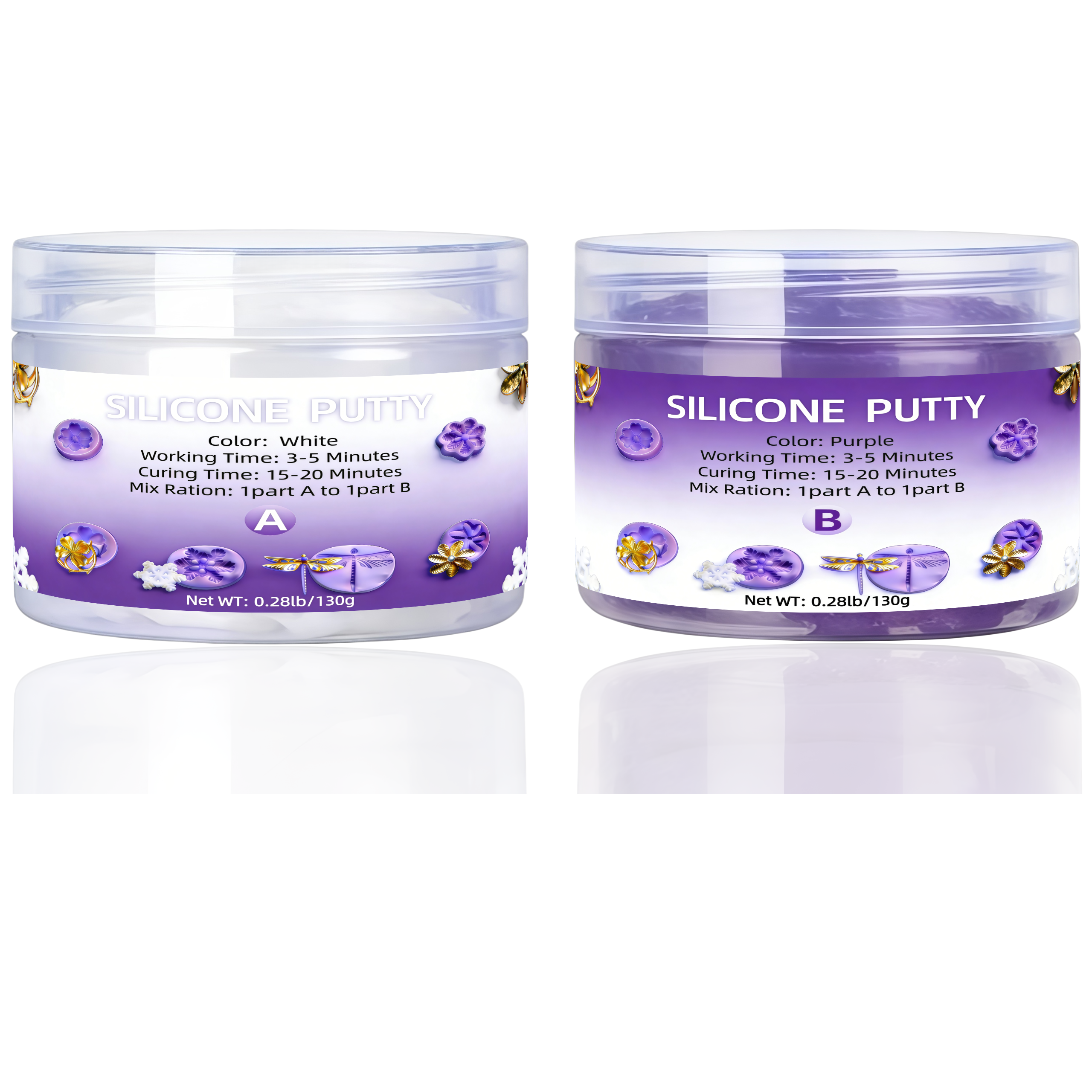 Silicone Putty - Flexible Sili - Resin Craft Projects 评论和价格