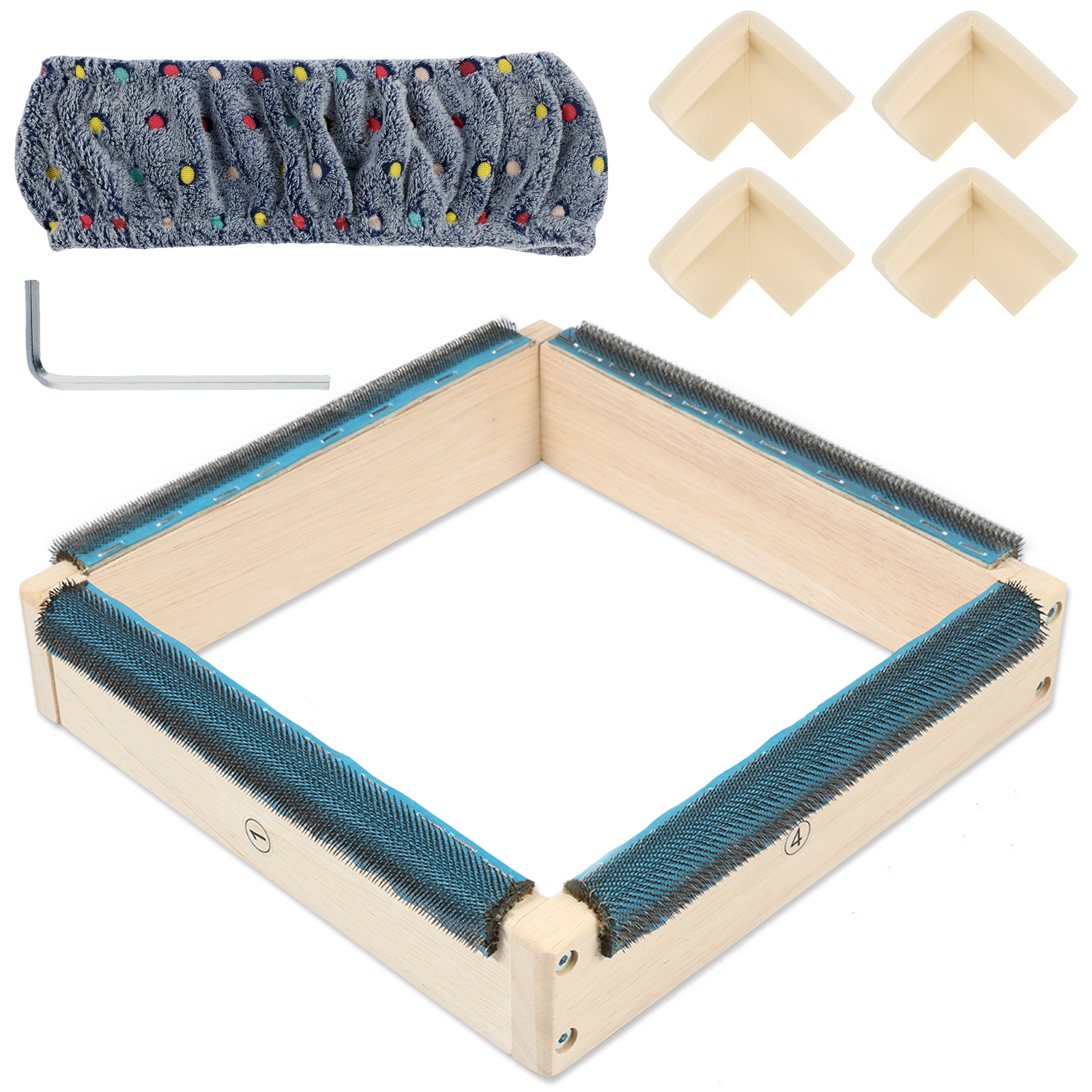 Punch Needle Frame Square Embr - Wood Ring Blank 评论和价格