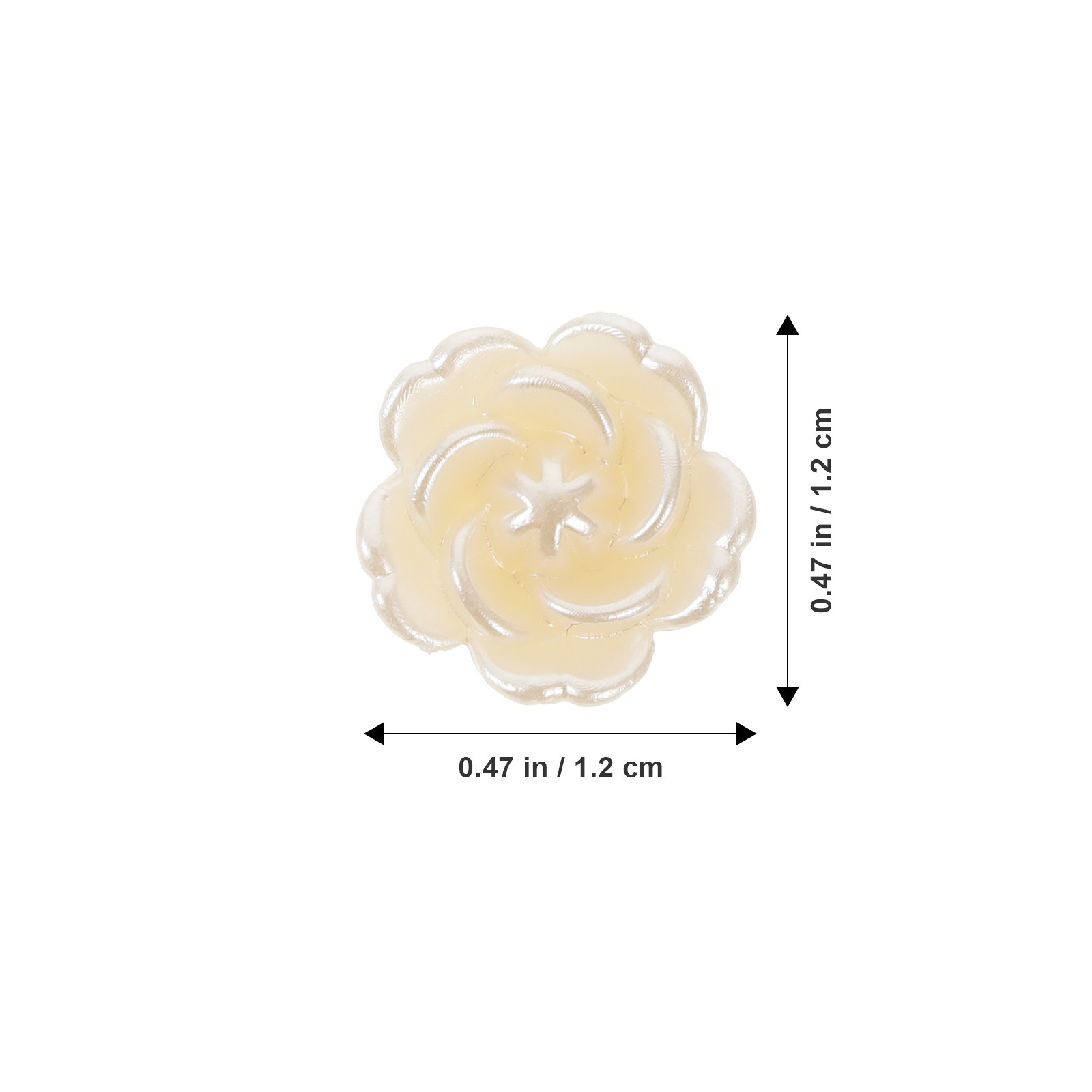 100Pcs Resin Rose Charms Handc - Resin Craft Material 评论和价格