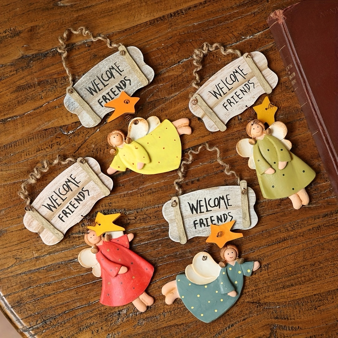 4pcs Angel Pendant Mold, Resin - Resin Craft Ideas 评论和价格