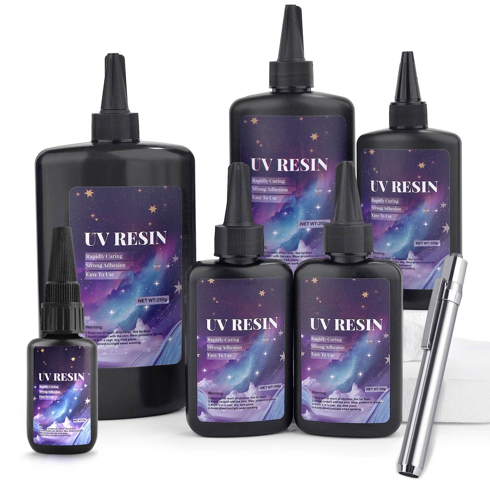 25/50/100/120/200/250g UV Fix  - Epoxy Uv Resin Kit 评论和价格