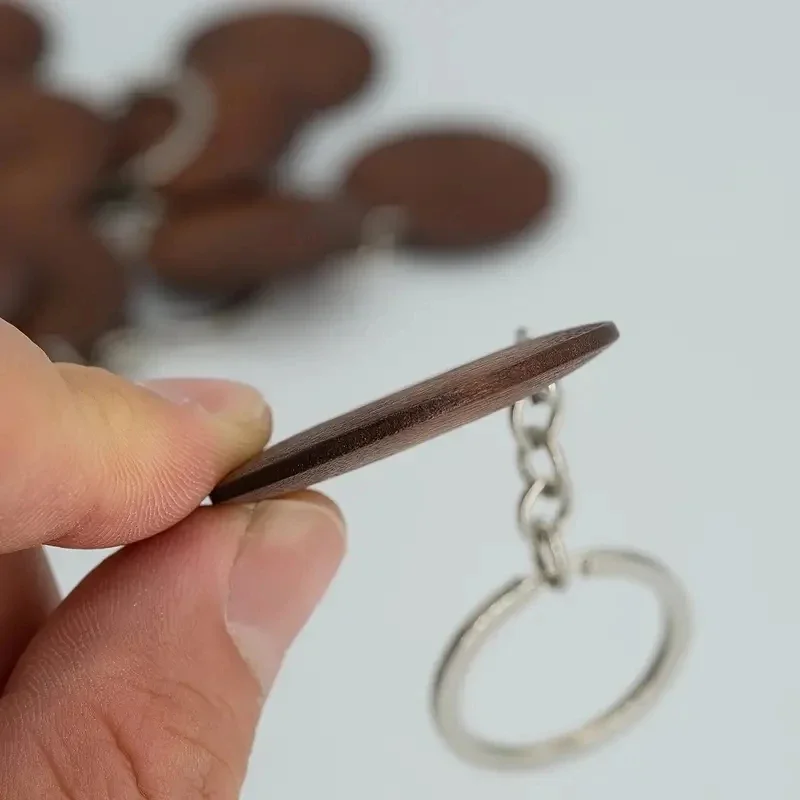 10Pcs Wooden Keychains Vintage - Wood Ring Blank 评论和价格