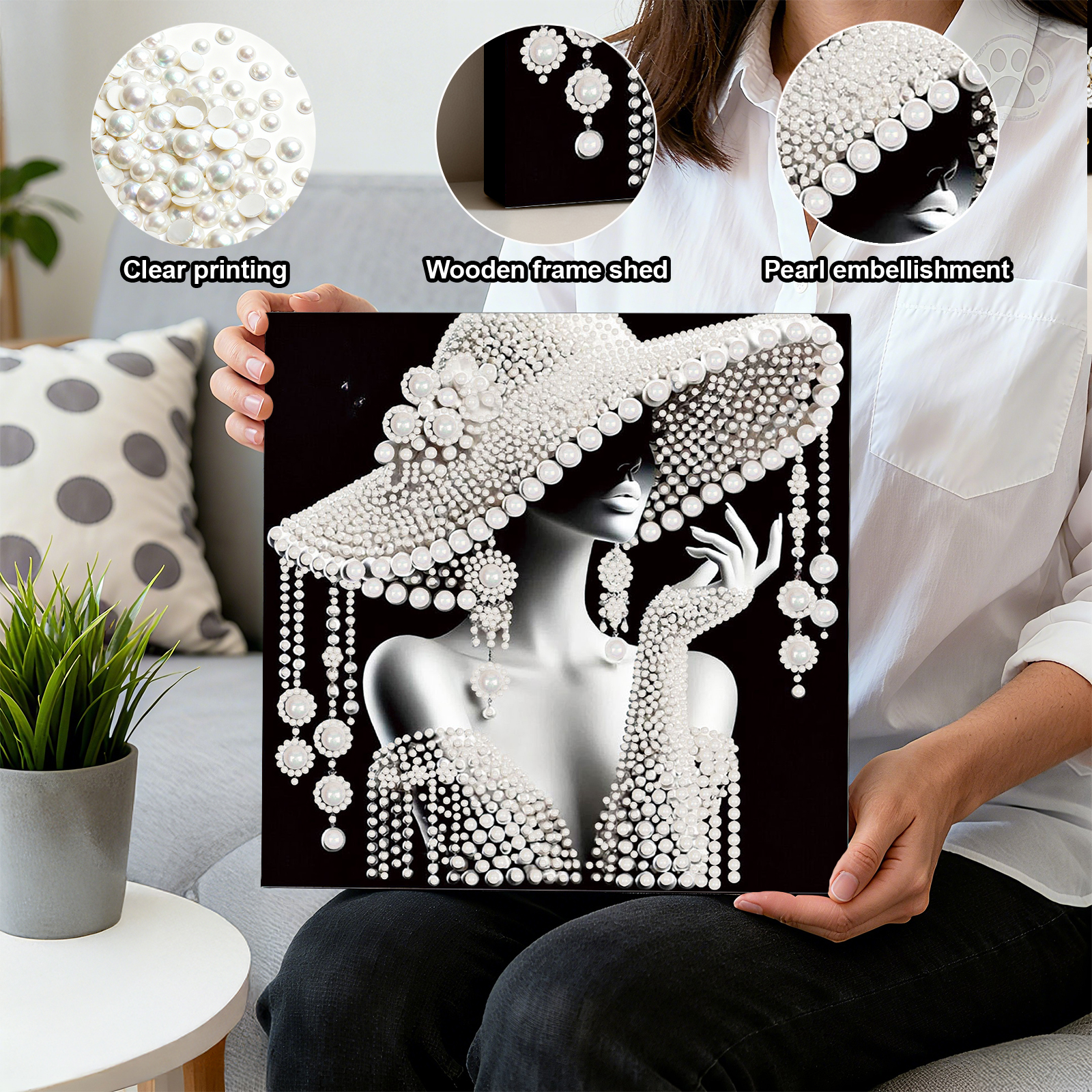DIY Ladies Pearl Painting Art  - Resin Craft For Beginners 评论和价格