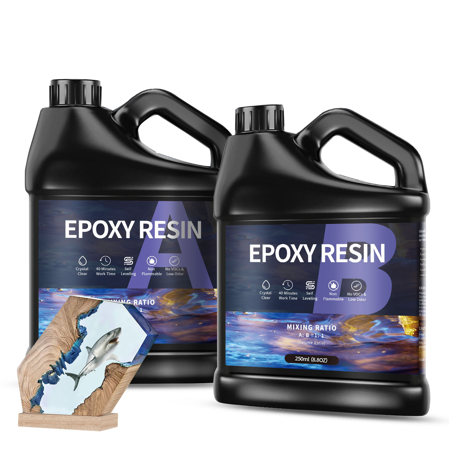 500g/1000g  AB Epoxy Resin Glu - Epoxy Uv Resin Kit 评论和价格