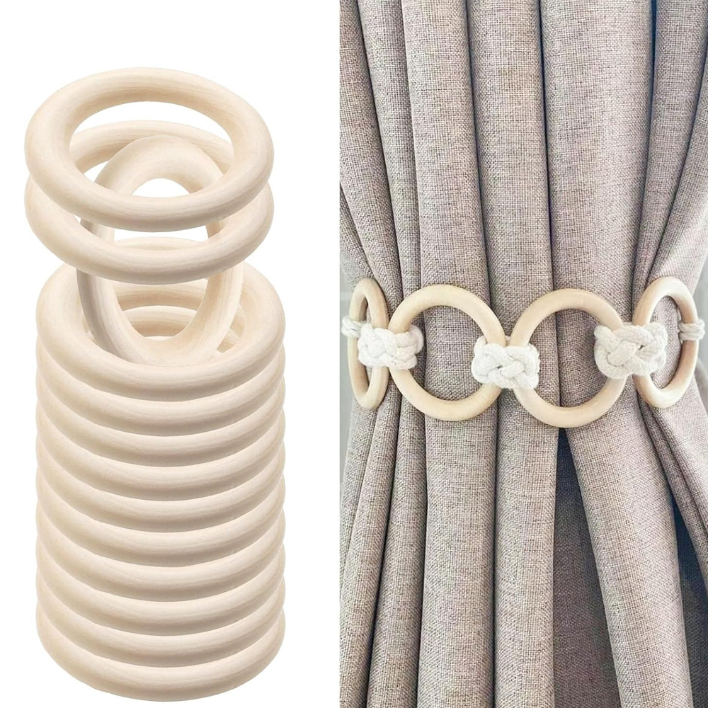 20PCS Wooden Rings for Craft 5 - Wood Ring Blank 评论和价格