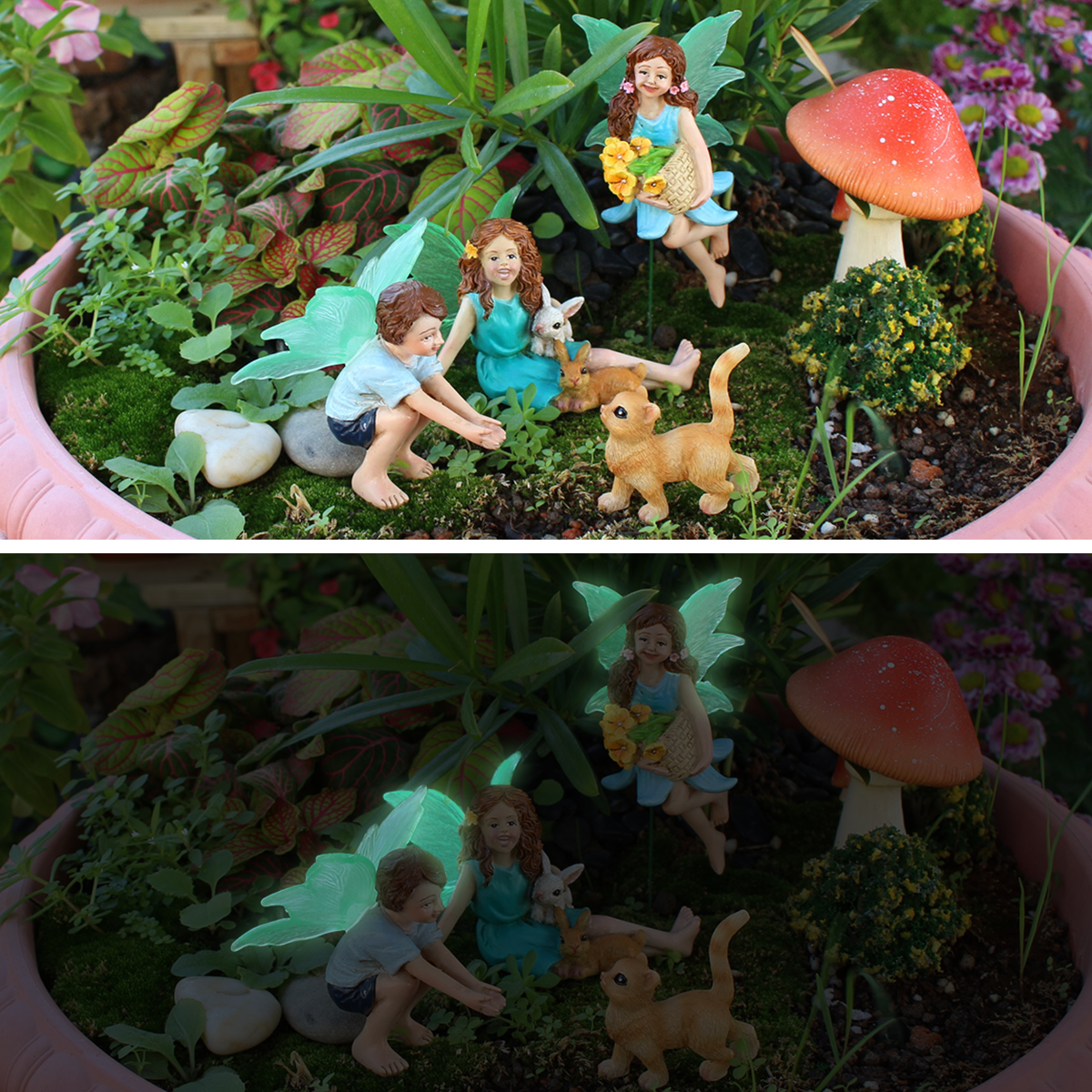 4pc Flower Fairy and Animal Pa - Resin Craft Ideas 评论和价格