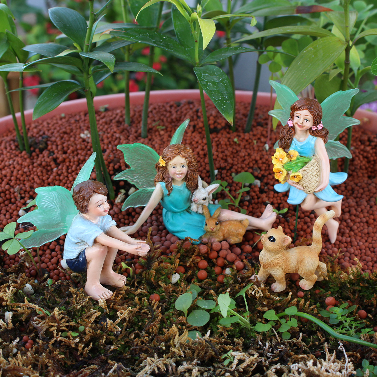 4pc Flower Fairy and Animal Pa - Resin Craft Ideas 评论和价格