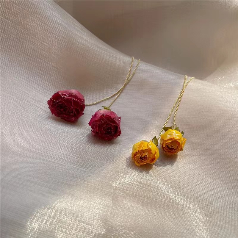 5pcs Drip Glue Roses Dried Flo - Dried Flower Bulk 评论和价格
