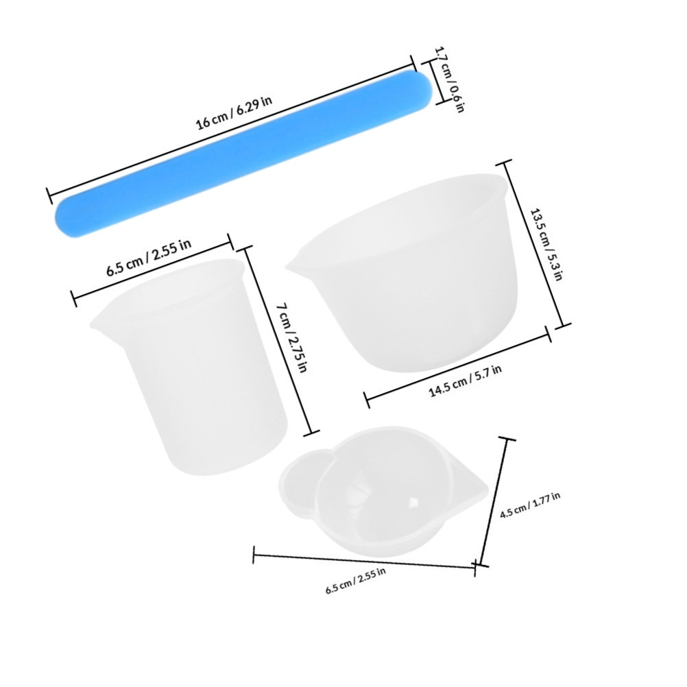 1Set Silicone Resin Measuring  - Mixing Cup Silicone 评论和价格