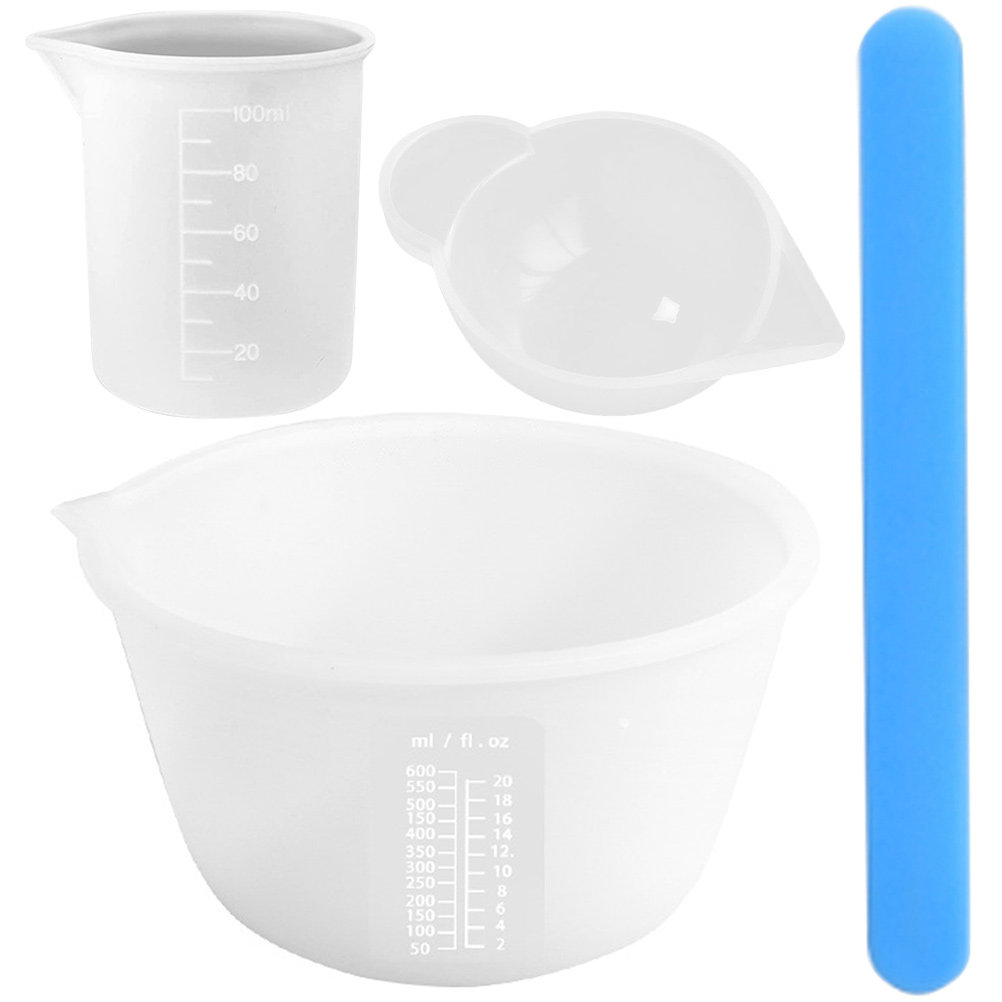 1Set Silicone Resin Measuring  - Mixing Cup Silicone 评论和价格