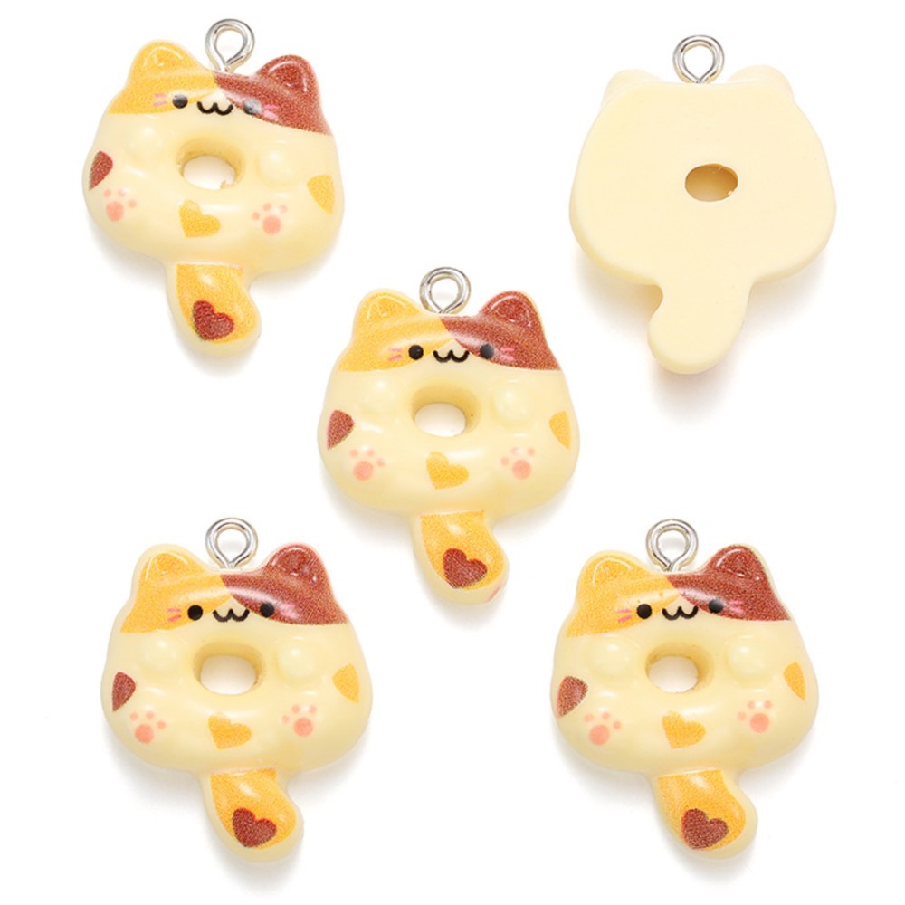 10Pcs Kawaii Cartoon Cat Resin - Resin Craft Projects 评论和价格