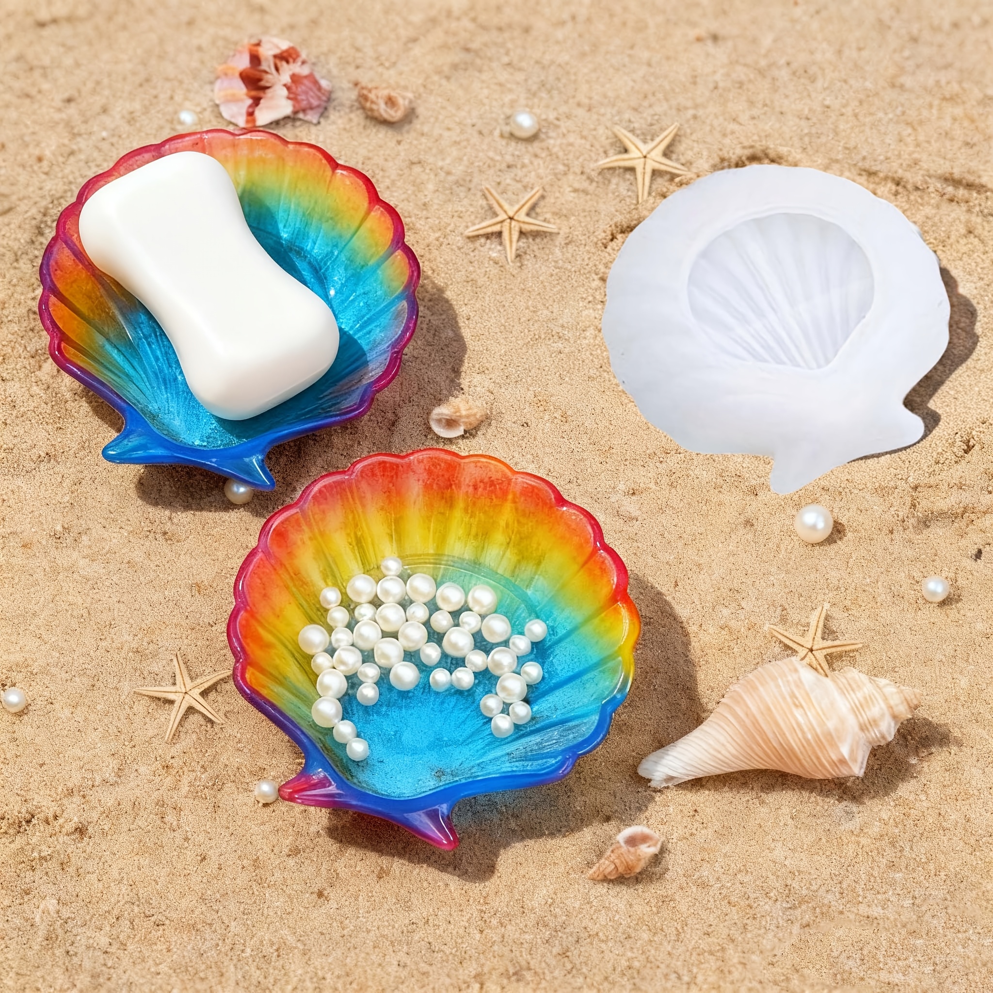 1 piece of silicone shell resi - Resin Craft Ideas 评论和价格