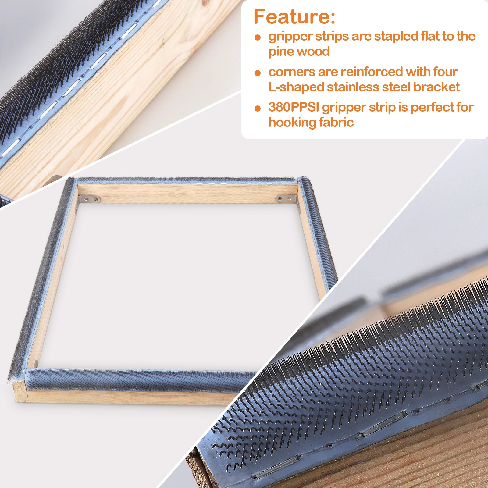 Punch Needle Frame Square Embr - Wood Ring Blank 评论和价格