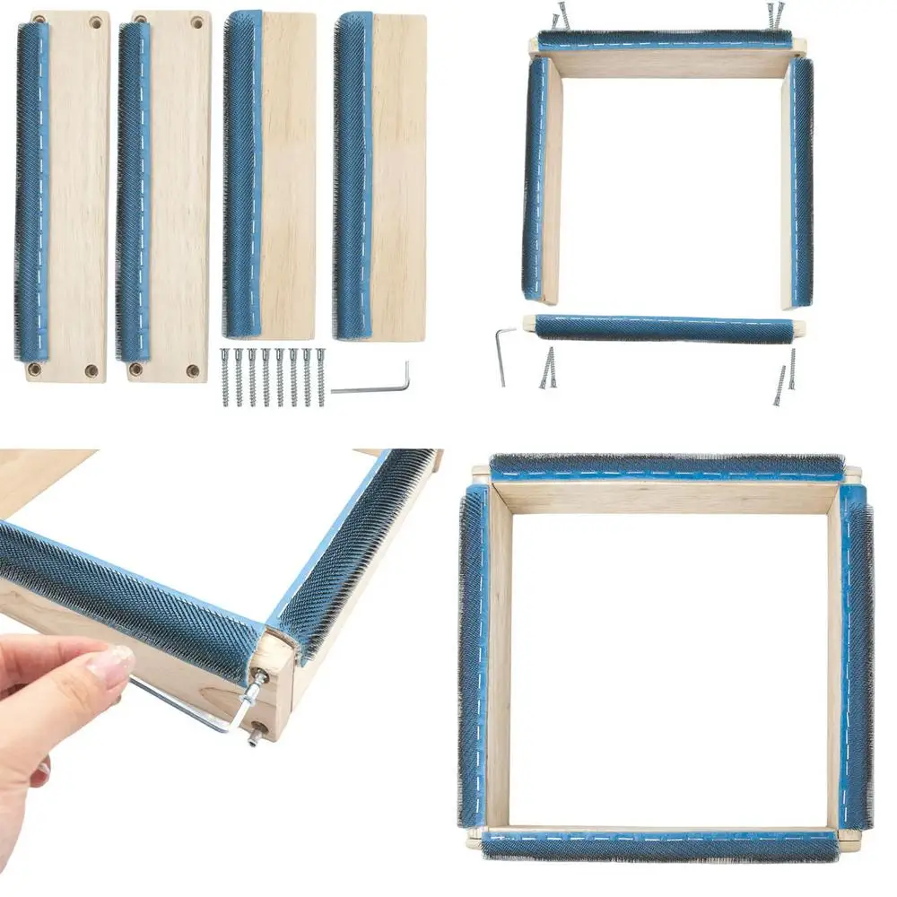 Punch Needle Frame Square Embr - Wood Ring Blank 评论和价格