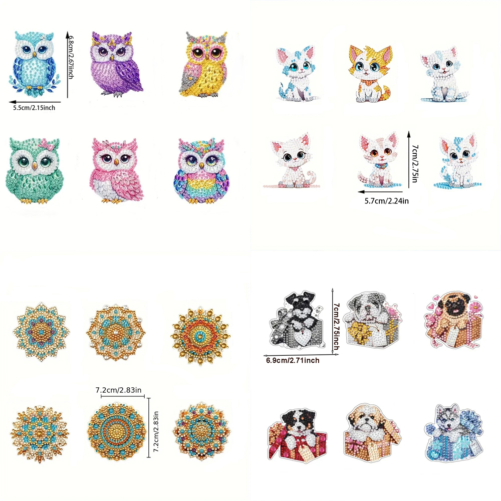 6-piece/set DIY Diamond Keycha - Resin Craft Ideas 评论和价格
