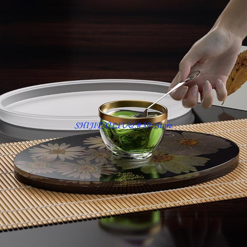 E21F Oval Mirror Mold for DIY  - Geode Mold Silicone 评论和价格