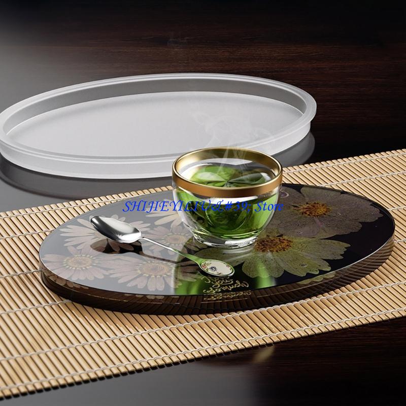 E21F Oval Mirror Mold for DIY  - Geode Mold Silicone 评论和价格