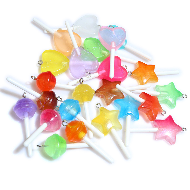 10pcs Resin Pendants Shiny Rou - Resin Craft Projects 评论和价格