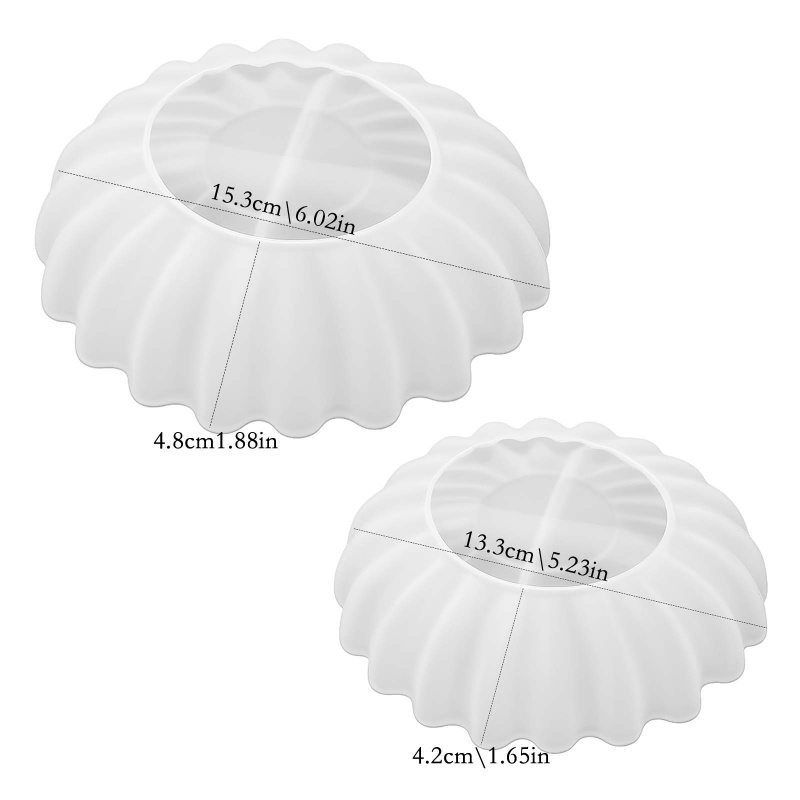 1 Epoxy plaster origami wave e - Coaster Mold Round 评论和价格