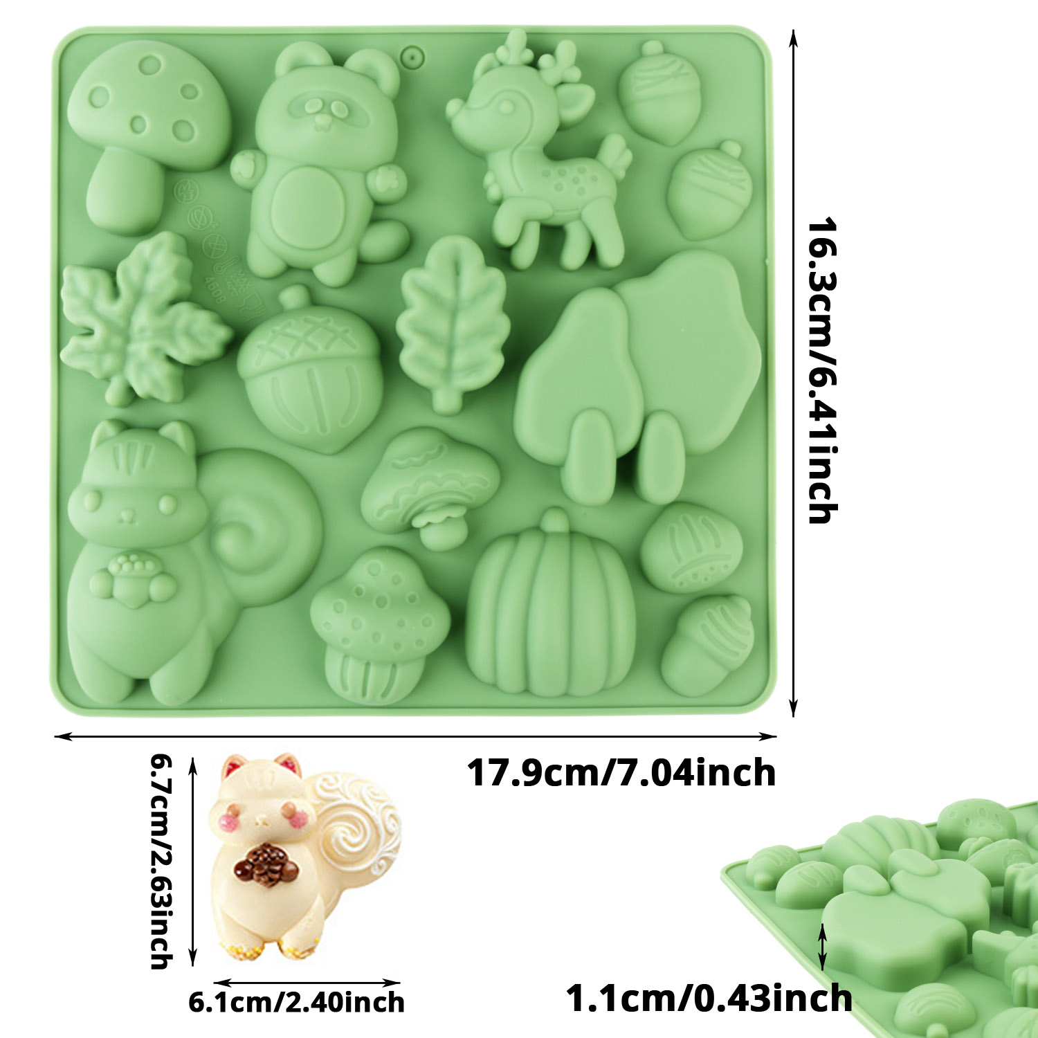 1 Silicone Cake Mold in the Sh - Resin Craft Projects 评论和价格