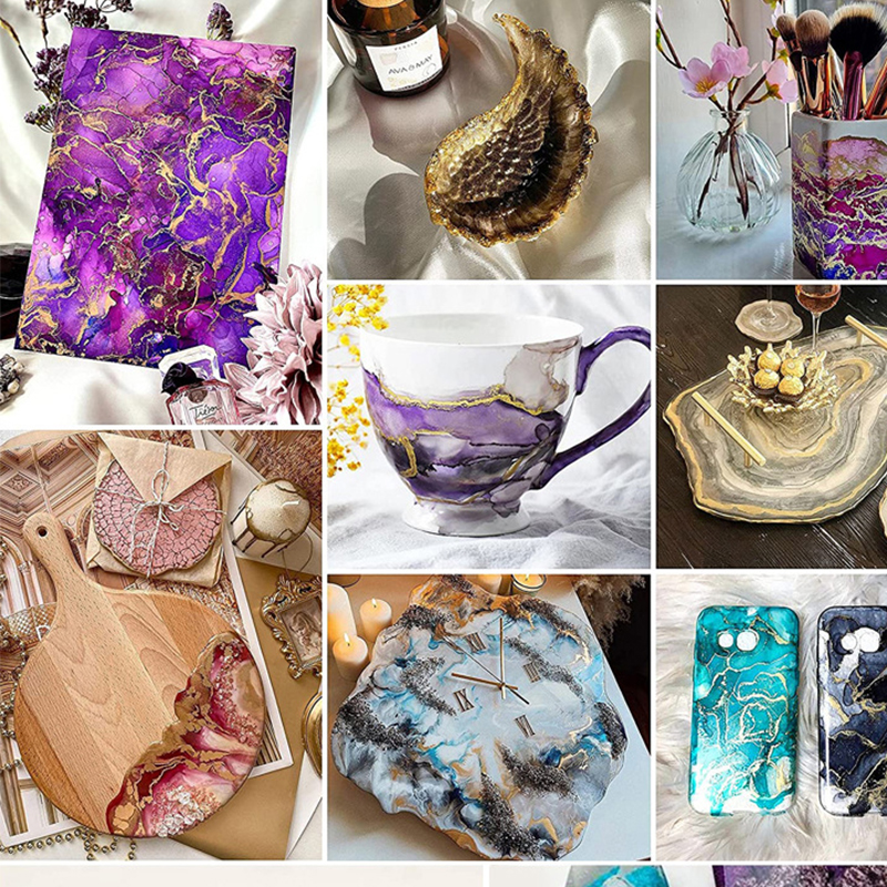 DIY Blooming Pigment For Resin - Resin Dye Alcohol 评论和价格