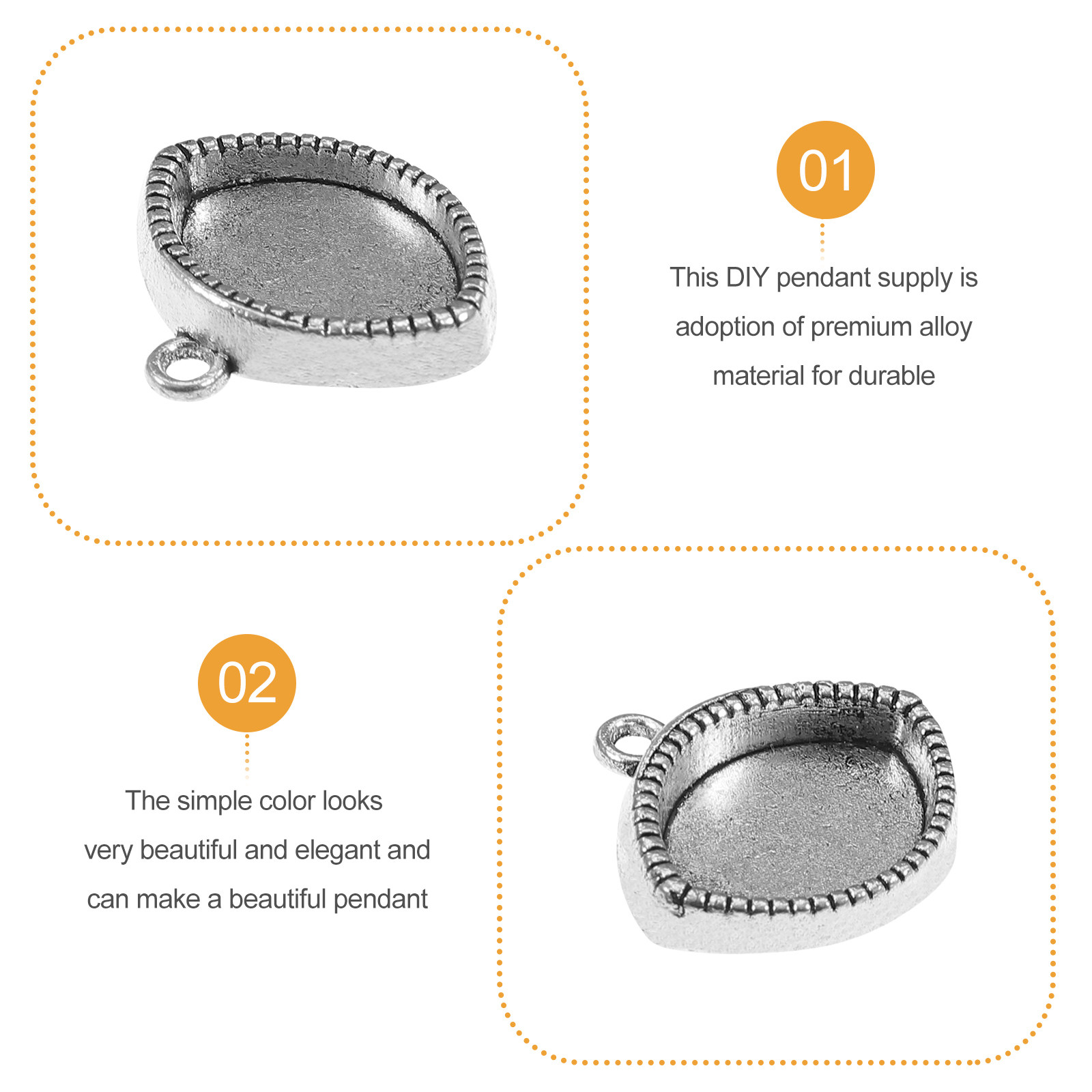30Pcs Premium Alloy Jewelry Pe - Resin Crafts 评论和价格