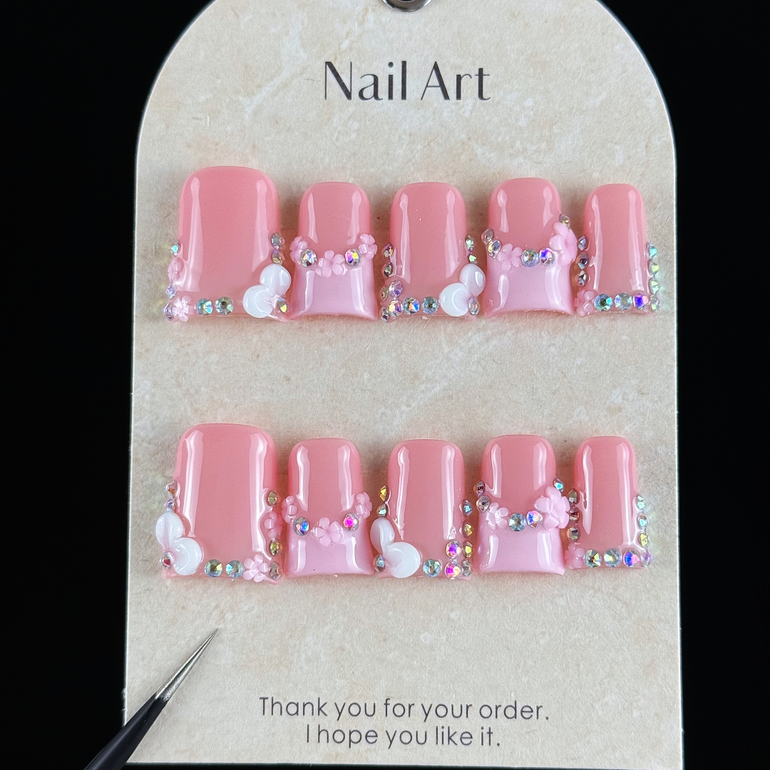 10pcs high-end Pink girl style - Resin Craft Material 评论和价格