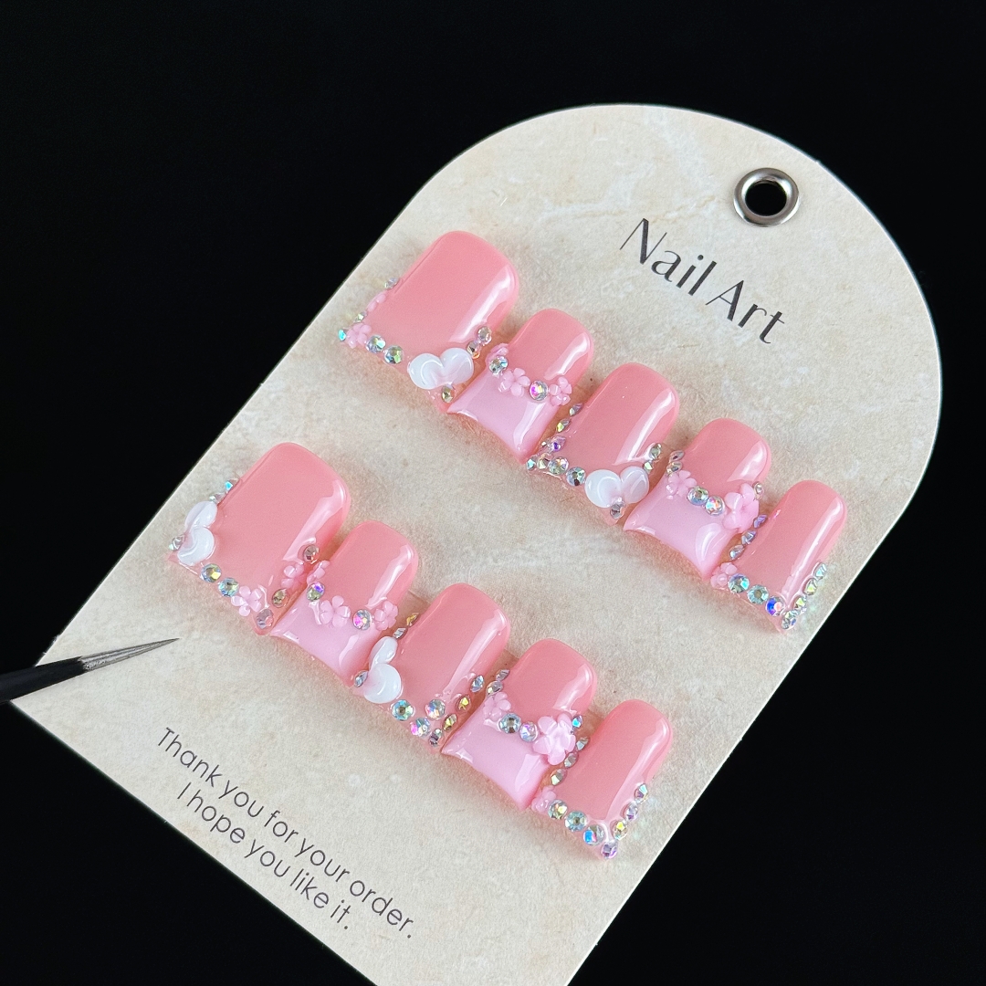 10pcs high-end Pink girl style - Resin Craft Material 评论和价格