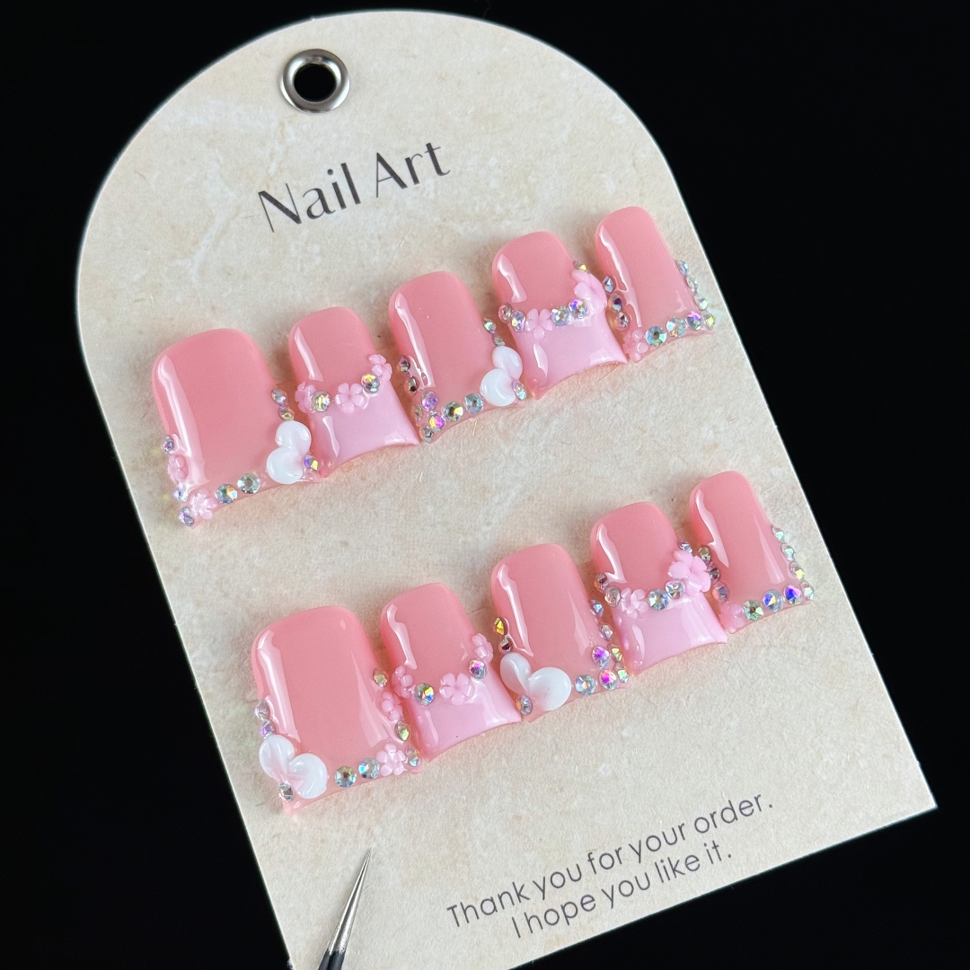 10pcs high-end Pink girl style - Resin Craft Material 评论和价格