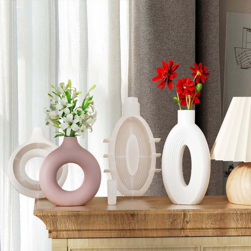 Oval Stripe Silicone Vase Mold - Resin Craft Workshop 评论和价格