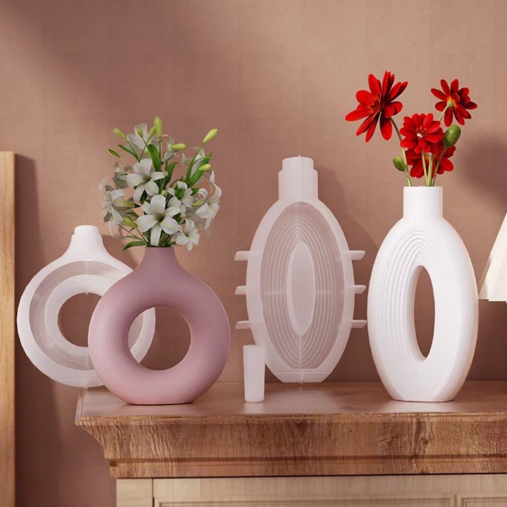 Oval Stripe Silicone Vase Mold - Resin Craft Workshop 评论和价格