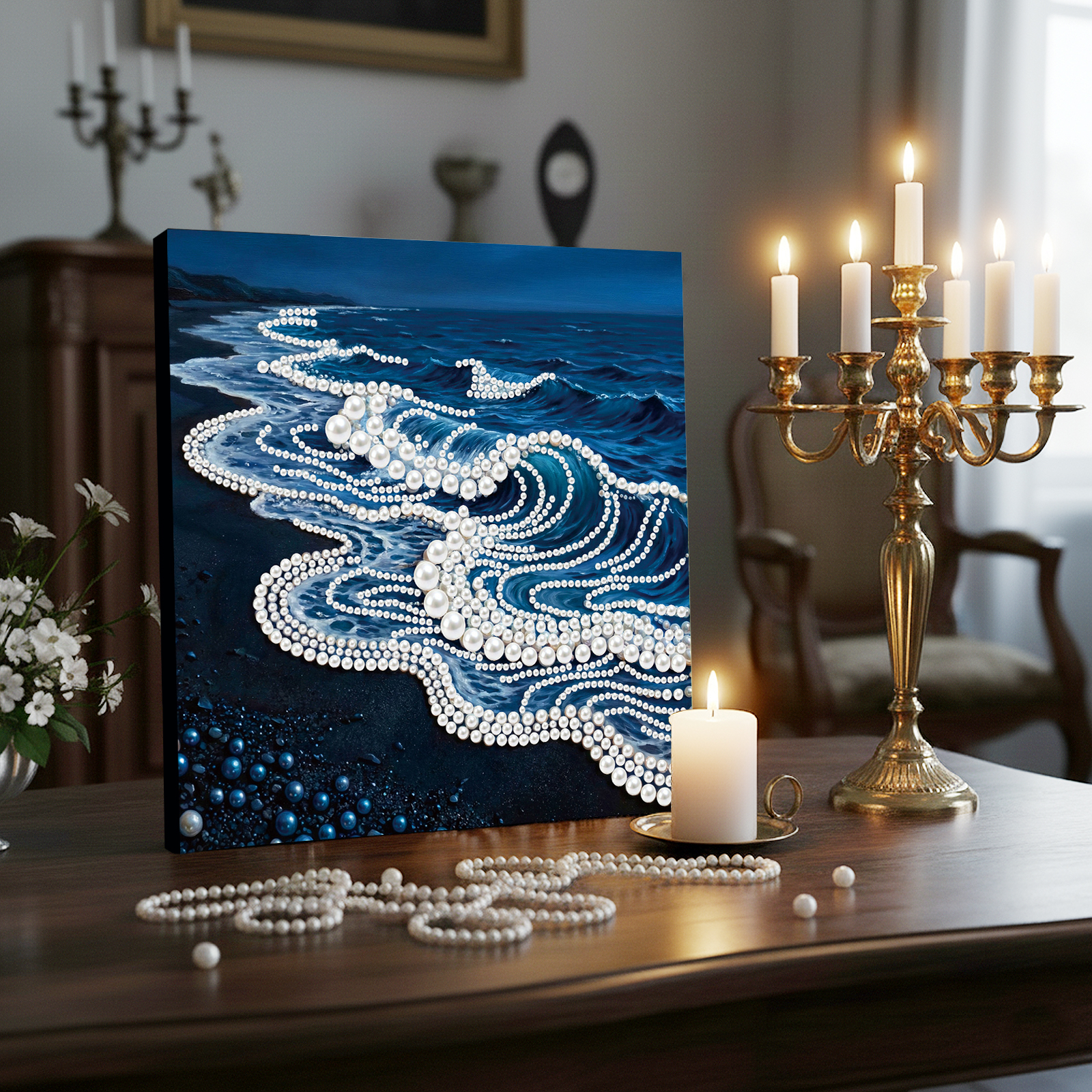 Waves DIY Pearl Painting Kit w - Resin Craft For Beginners 评论和价格