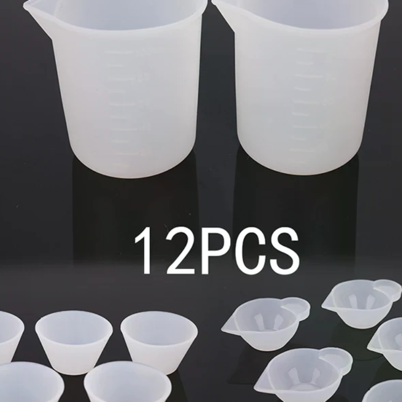 12Pcs Silicone Mixing Measurin - Mixing Cup Silicone 评论和价格