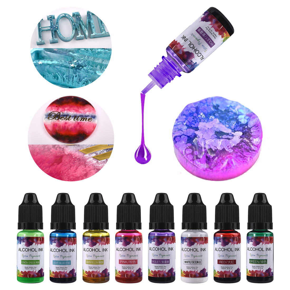 10ml/15ml Art Ink Alcohol Resi - Resin Dye Alcohol 评论和价格