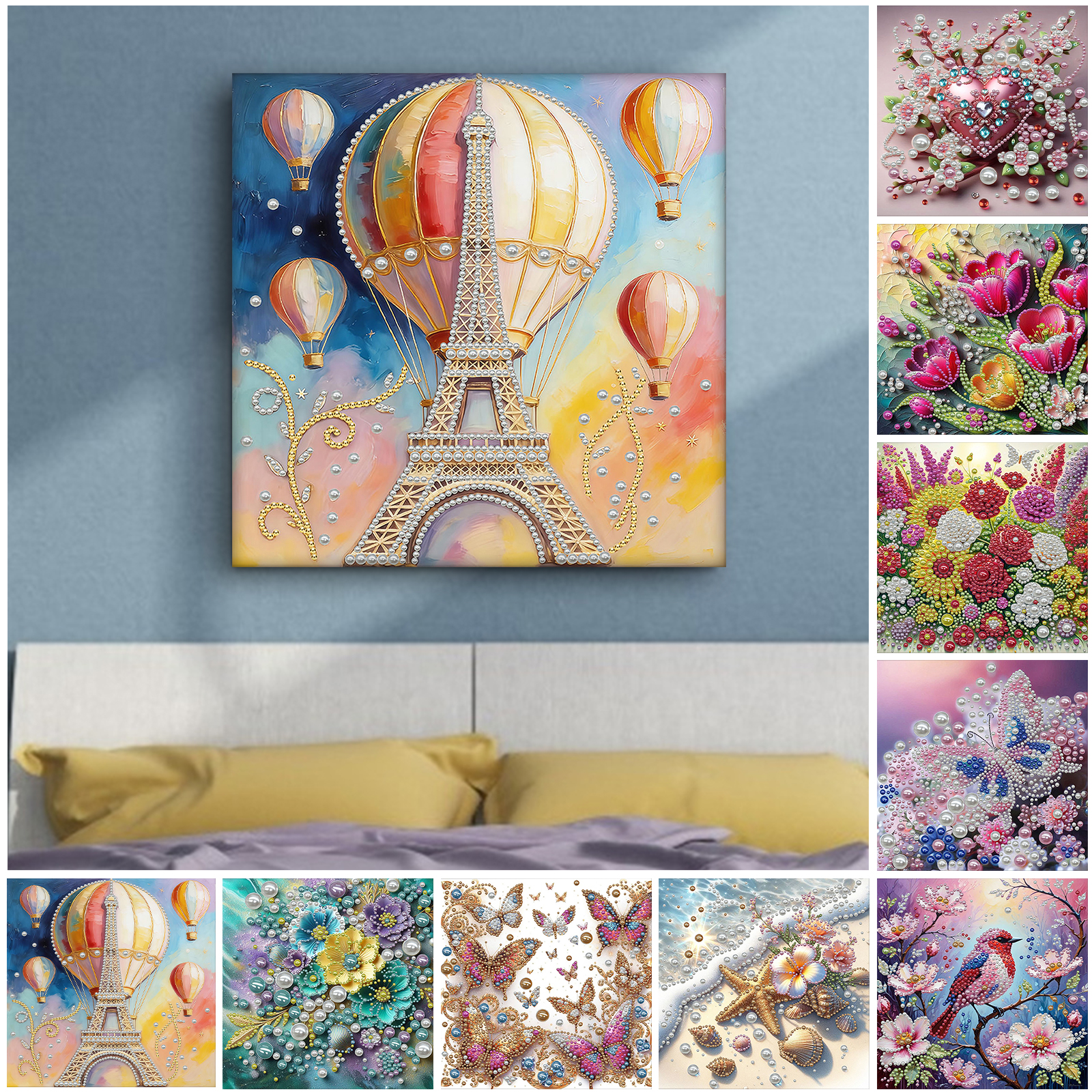 DIY Pearl Gem Paintings Pictur - Resin Craft For Beginners 评论和价格