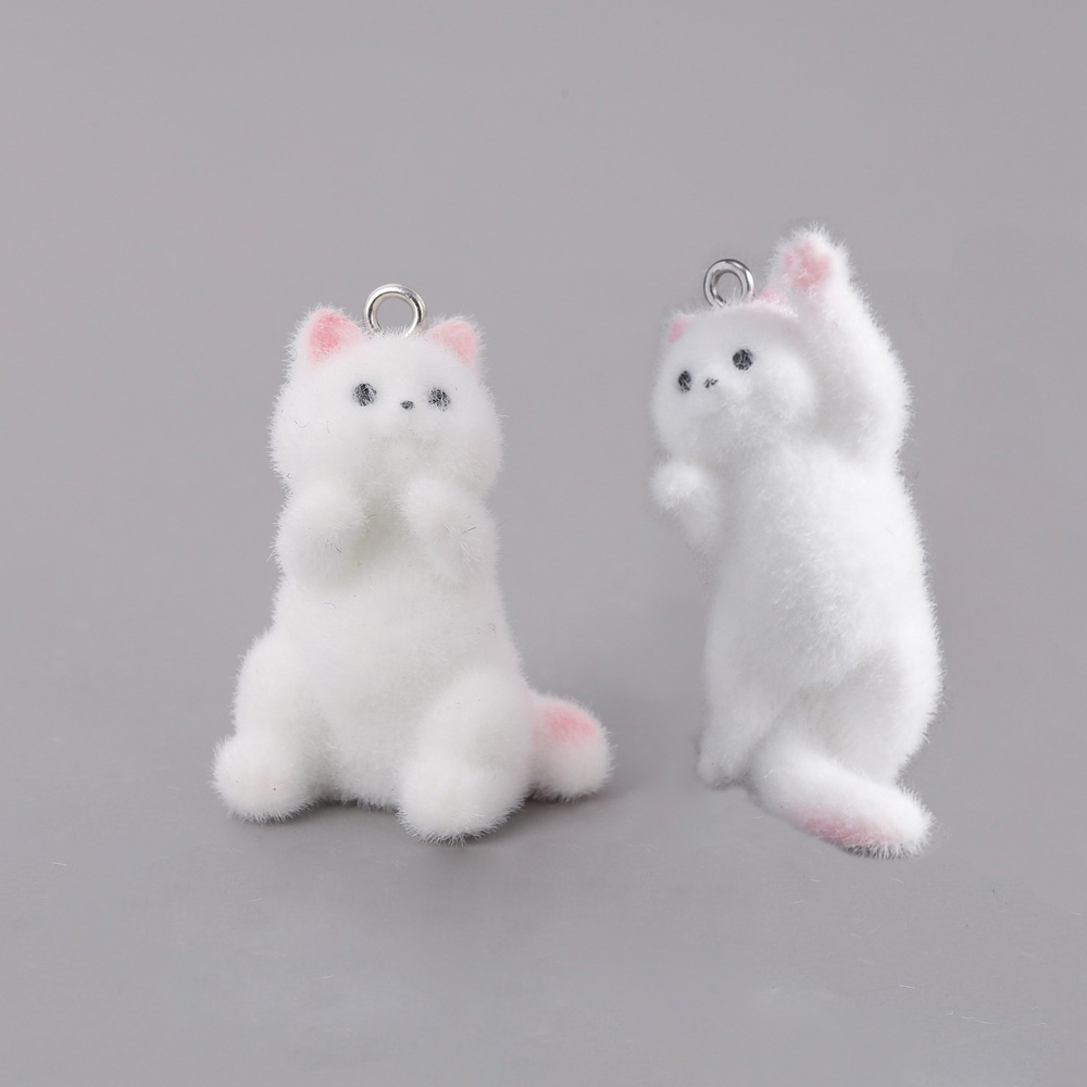 2pcs Flocking Little Cat Resin - Resin Craft Projects 评论和价格