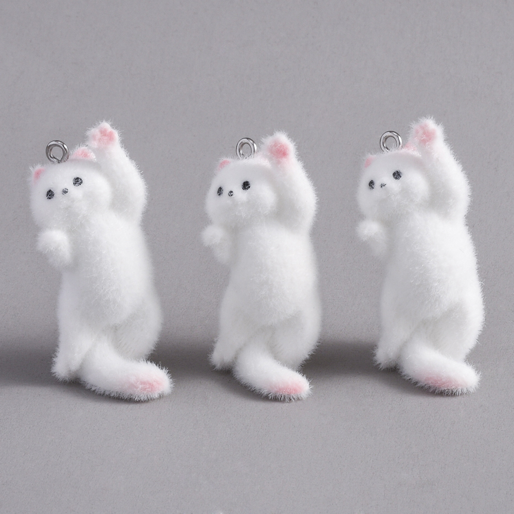 2pcs Flocking Little Cat Resin - Resin Craft Projects 评论和价格