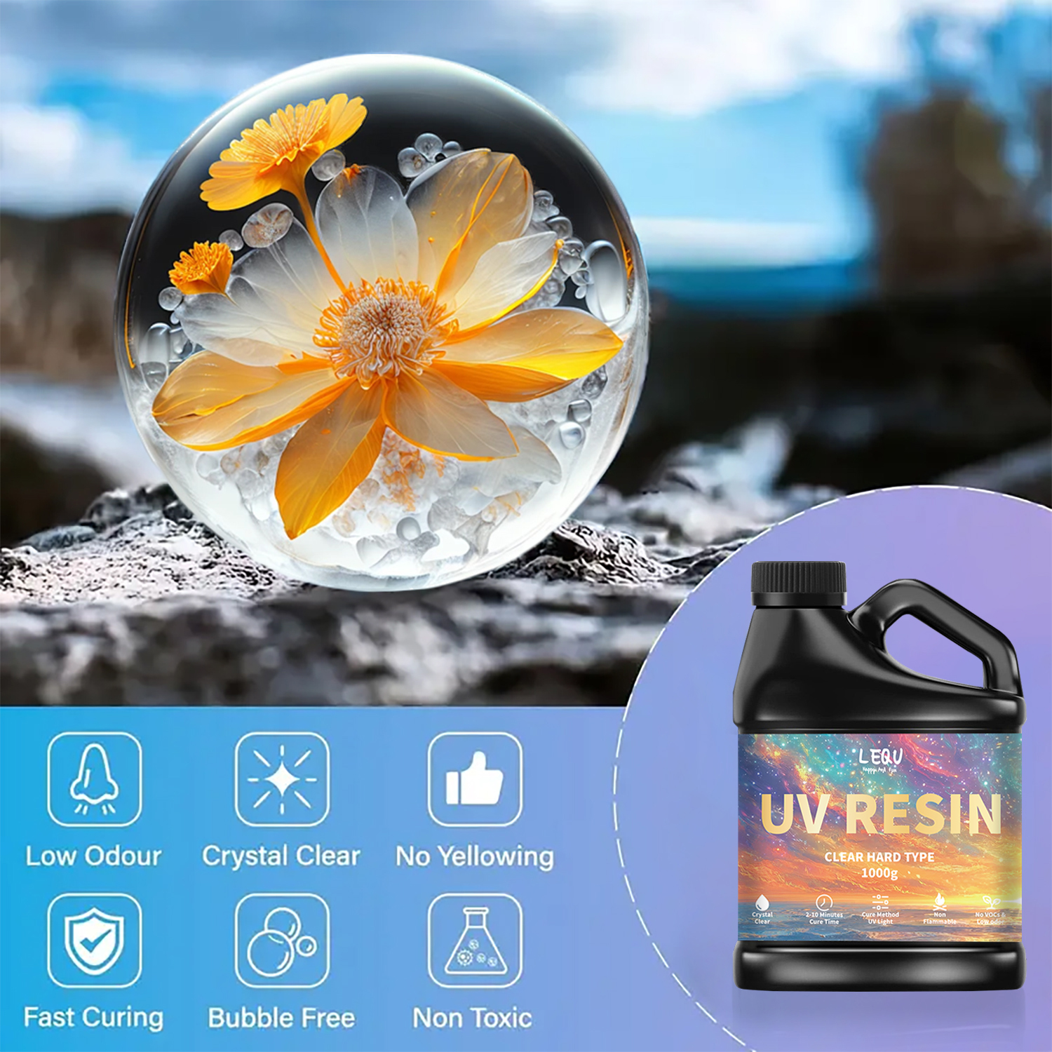 100/200/500/1000g UV Epoxy Res - Epoxy Uv Resin Kit 评论和价格
